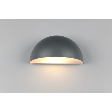 Aplica de perete pentru exterior Maas, TRIO, 27x15.5x14.3 cm, 10W, 1x E27, aluminiu, antracit