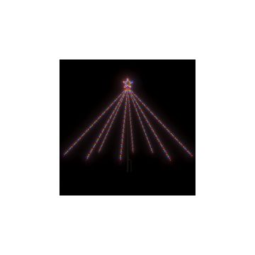 Cascada lumini pentru brad de Craciun 400 LED-uri colorat 2,5 m