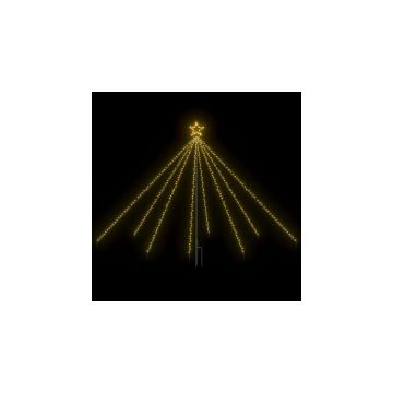 Cascada lumini pom Craciun 2,5 m interior/exterior 400 leduri