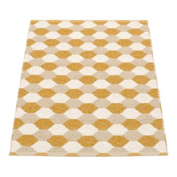 Covor pentru exterior și interior galben ocru 70x100 cm Dana Ochre – Pappelina