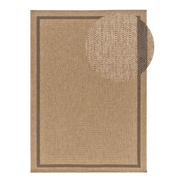 Covor pentru exterior și interior în culoare naturală 80x150 cm Acra – Universal