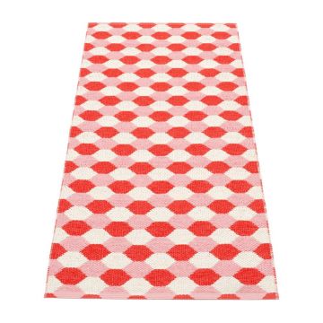 Covor tip traversă pentru interior și exterior roșu 70x160 cm Dana Coral – Pappelina