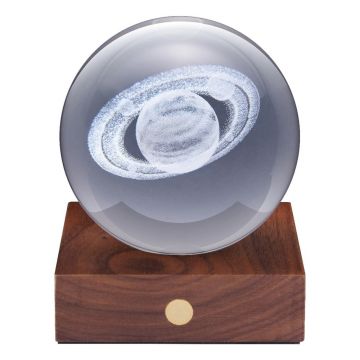 Decorațiune luminoasă maro închis cu USB Amber – Gingko