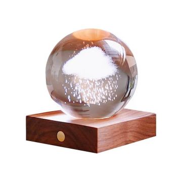 Decorațiune luminoasă maro închis cu USB Amber – Gingko