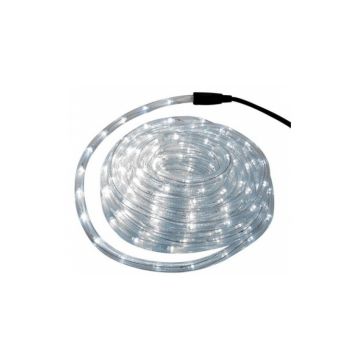 Furtun luminos, alb rece, interior-exterior, IP44, 240 LED, 10 m