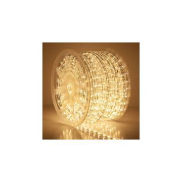 Furtun luminos rola LED 100 m, alb cald