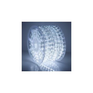Furtun luminos rola LED alb rece 50m