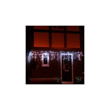 Instalatie de Craciun Model 6033 Franjuri cu 8 Jocuri de Lumini 200 Leduri 8/0.9m