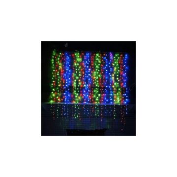 Instalatie de Craciun, tip perdea digitala, 3x2 m, 400 leduri, multicolor