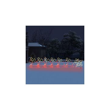 Instalatie lumini Craciun 6 reni si sanie XXL 2160 leduri 7 m