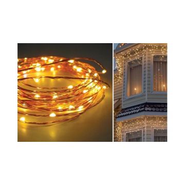 Instalatie perdea, 8m/1m, 380 led-uri