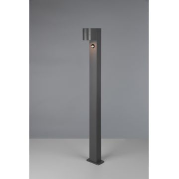 Lampadar de exterior cu senzor Roya, TRIO, 12x15x100 cm, 35W, 1x GU10, aluminiu, antracit