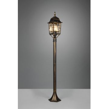 Lampadar de exterior Volturno, TRIO, 17x100 cm, 60W, 1x E27, aluminiu, ruginiu antic