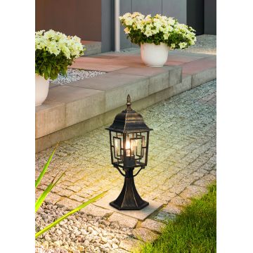 Lampadar de exterior Volturno, TRIO, 17x47.5 cm, 60W, 1x E27, aluminiu, ruginiu antic