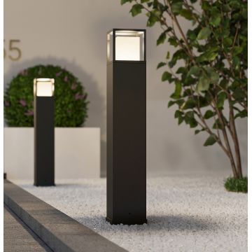 Lampadar de exterior Witham, TRIO, 15x15x80 cm, 14.5W, 1x SMD, metal, antracit