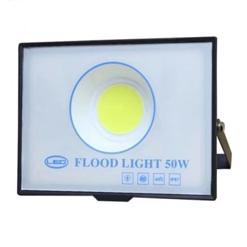 Proiector Led De Exterior COB Techstar® LY-TGD-001, 50W, 8000 lm, Lumina Rece 6000-6500K, Corp Aluminiu, Suport