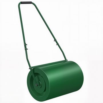 Rola de Gazon Outsunny 63L, cu Lamă Răzuitor, din Metal, 123x58x40 cm, Verde Închis | Aosom Romania