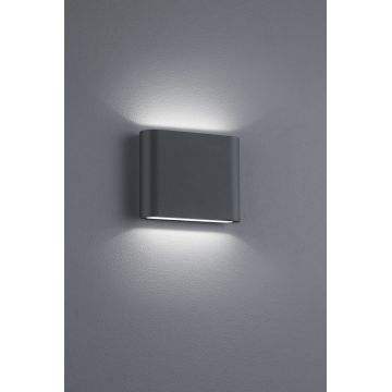 Aplica de perete pentru exterior Thames II, TRIO, 11.5x9 cm, 2.5W, 1x SMD, aluminiu, antracit