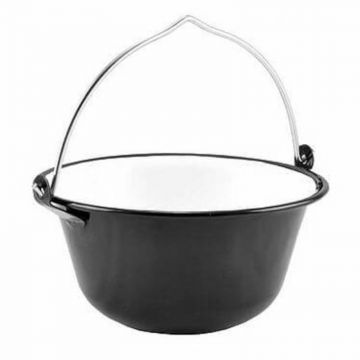 Ceaun Emailat, 0.8 litri, Negru, Perfect Home