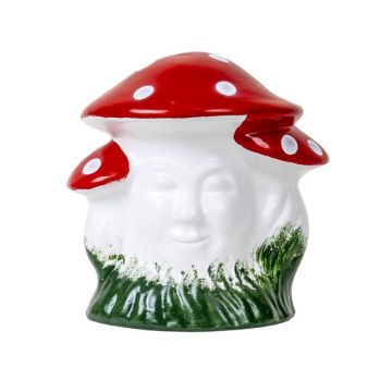 Ciuperca Decorativa Gradina, Latime 25 cm, Inaltime 25 cm, Ceramica