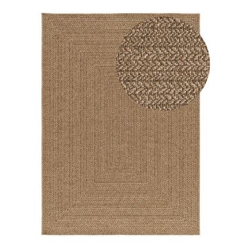 Covor pentru exterior și interior în culoare naturală 120x170 cm Acra – Universal