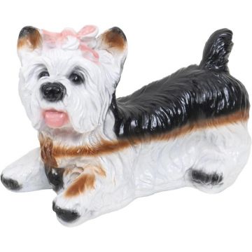 Decoratiune Gradina, Ceramica, Catel, Lungime 33 cm, Inaltime 24 cm