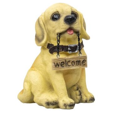 Decoratiune Gradina din Rasina, Model Catel, Inaltime 14 cm