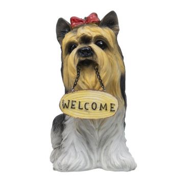 Decoratiune pentru Gradina, din Rasina, Inaltime 27 cm, Model Catel