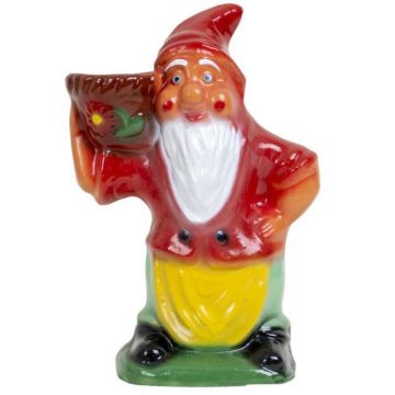 Decoratiune pentru Gradina, Pitic cu Cos, 34 cm, Zilan