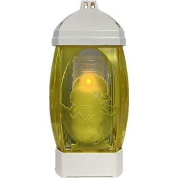 Felinar din Plastic, Motive Pasti, Pui, Alb, 300 x 130 mm, 50 Ore