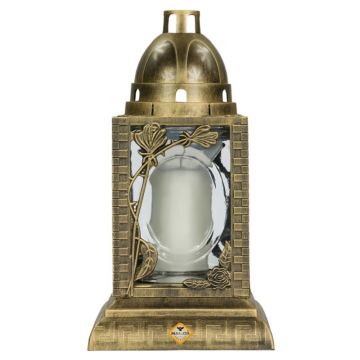 Felinar Mare din Sticla cu Decoratiune 6 400 g, Max-Pol