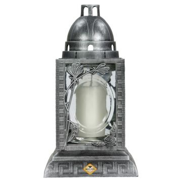 Felinar Mare din Sticla cu Decoratiune 6, 60 ore, Max-Pol