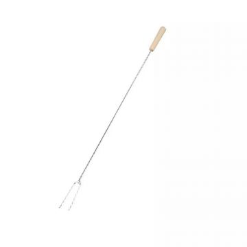 Frigaruie Bifurcata din Otel Galvanizat pentru Gratar, 70 cm, Perfect Home