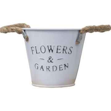 Ghiveci pentru Buchete, Model Galetusa, 13 x 11 cm, Alb