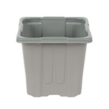 Ghiveci Productie, Sectiune Patrata, 8 x 8 x 7 cm / 275 cc, Gri