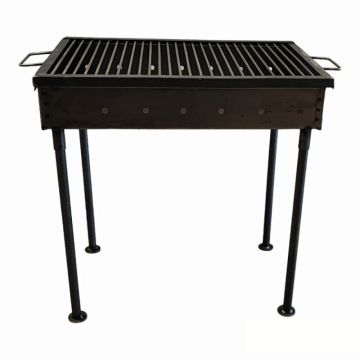 Gratar de Gradina pe Carbuni si Lemne, 40 x 60 cm, Negru, Perfect Home