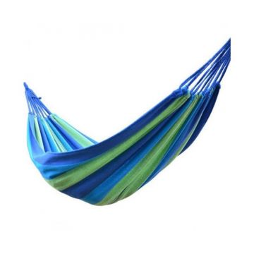 Hamac din Material Textil, 200 x 160 cm, Albastru, Grunberg