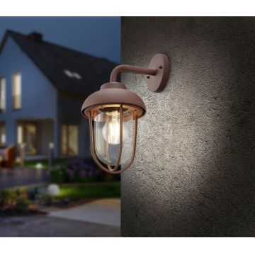 Lampa de gradina Duero, TRIO, 16x33 cm, 40W, 1x E27, aluminiu, ruginiu