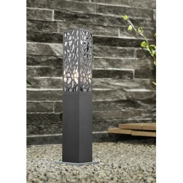 Lampadar de exterior Cooper, TRIO, 10x10x60 cm, 40W, 1x E27, inox, antracit