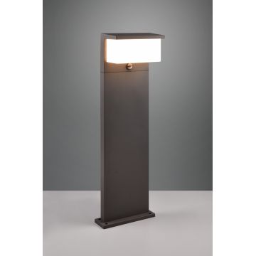 Lampadar de exterior cu senzor Nestos, TRIO, 26x80 cm, 13W, 1x SMD, aluminiu, antracit