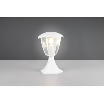 Lampadar de exterior Venta, TRIO, 17x17x30 cm, 10W, 1x E27, aluminiu, alb mat