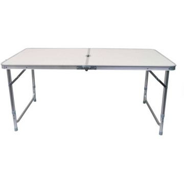 Masa pentru Camping M120, Pliabila, 60 x 120 cm, Alba