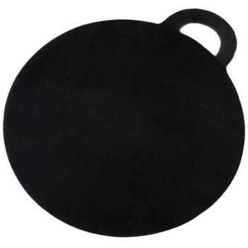 Placa de Gratar din Fonta, Forma Rotunda, cu Maner, Perfect Home