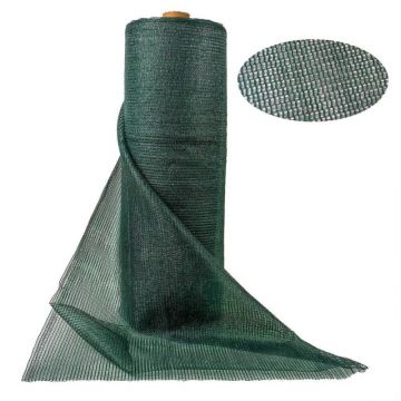 Set 2 x Plasa de Umbrire, 2 m x 25 m, Umbrire 75 %, Protectie UV, 50 g / mp, Zilan