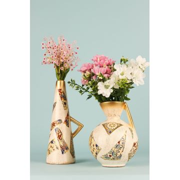 Set de ghivece decorative, BK016, CORP CERAMIC, Bej