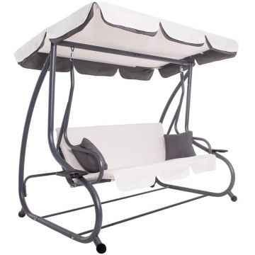 Balansoar leagan pat 3 persoane Sersimo Cagliari, 280kg, bej