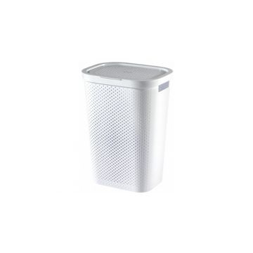 Cos pentru rufe cu capac si manere, Curver Infinity, 60 L