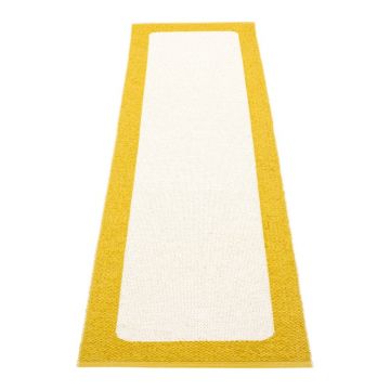 Covor tip traversÄpentru interior Èu0099i exterior galben muÈu0099tar/crem 70x240 cm Ilda Mustard âu0080Pappelina