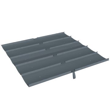 Outsunny Copertină pentru Pergolă cu 10 Orificii de Drenaj, Tavan de Rezervă în Poliester Respirabil, Doar Acoperire, 288x298 cm, UV30+, pentru Pergola Grădină 3x3m, Gri Închis | Aosom Romania