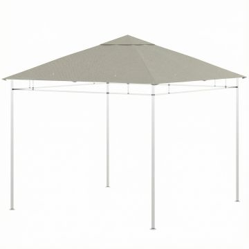Outsunny Pânză de schimb pentru pavilion tonelă cort acoperiş de înlocuire gazebo de grădină poliester 180 g/m² 3 x 3 m gri | Aosom Romania